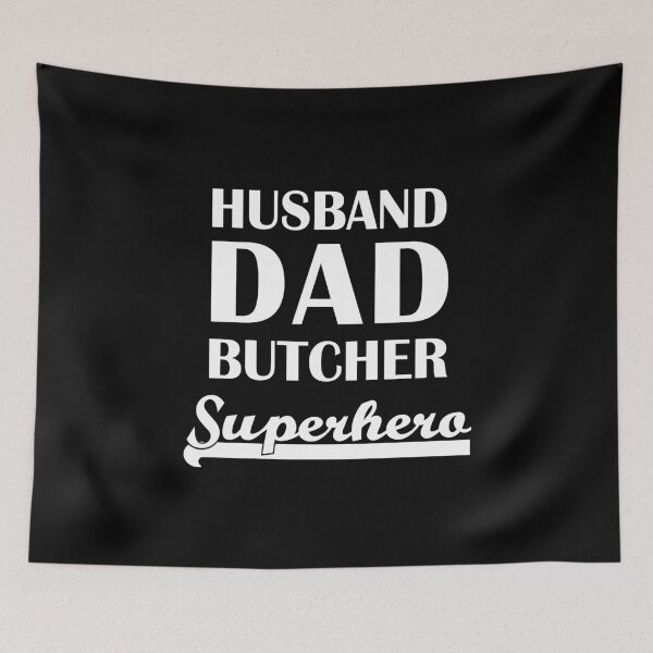 Item preview, Husband Dad Butcher Superhero designed and sold by theshirtinator.