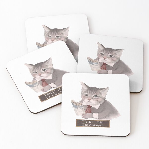 Item preview, Trust me im a lawyer Cat designed and sold by SodaPUNCH.