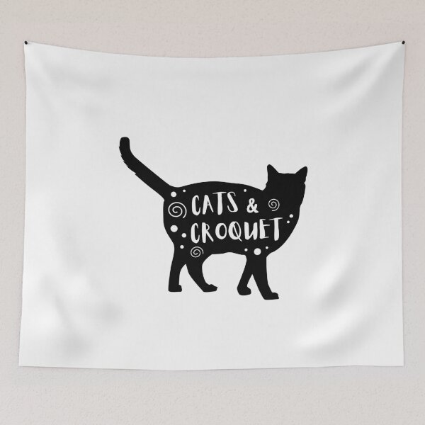 Item preview, Cats & Croquet designed and sold by TheGreenGoat.