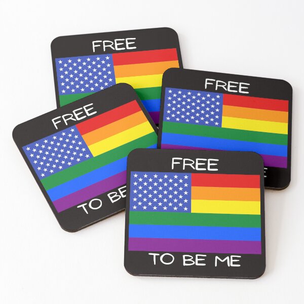 Item preview, Pride Rainbow Flag Free To Be Me designed and sold by SloganExpress.