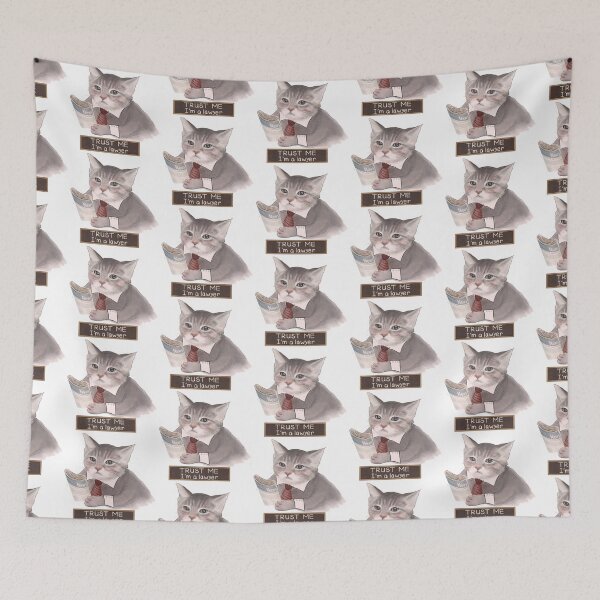 Item preview, Trust me im a lawyer Cat designed and sold by SodaPUNCH.