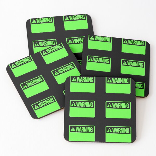 Item preview, Blank Green Warning Hazard Sign Value Pack designed and sold by everything4eva.