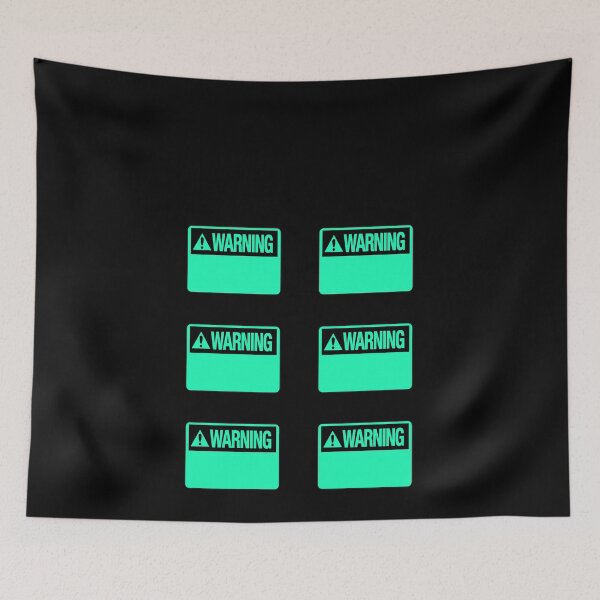 Item preview, Blank Turquoise Warning Hazard Sign Value Pack designed and sold by everything4eva.