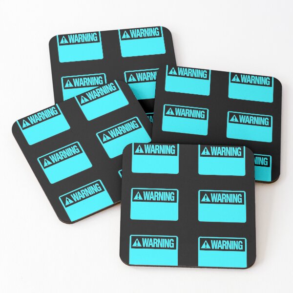 Item preview, Blank Sky Blue Warning Hazard Sign Value Pack designed and sold by everything4eva.