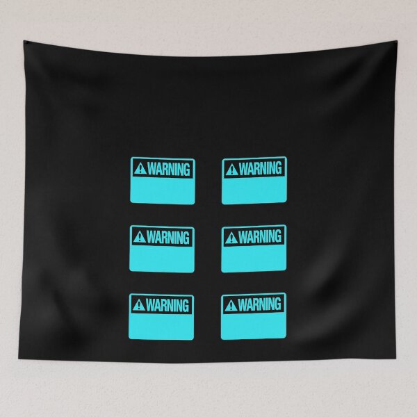 Item preview, Blank Sky Blue Warning Hazard Sign Value Pack designed and sold by everything4eva.
