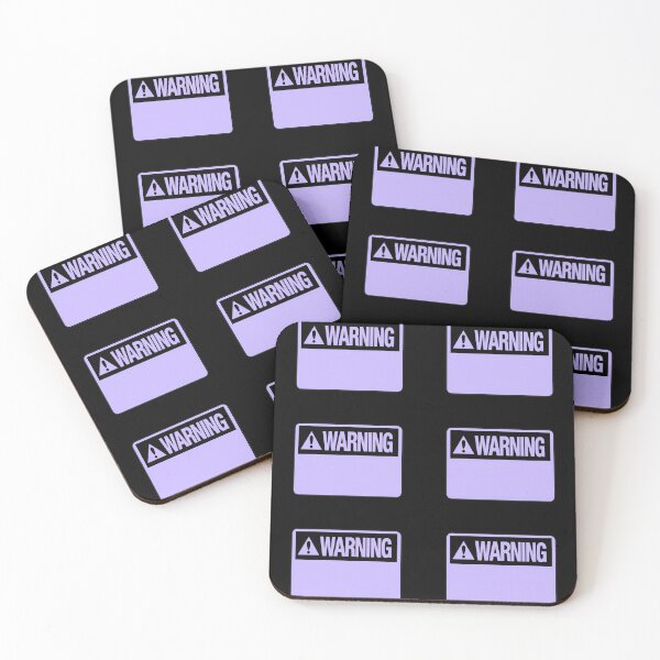Item preview, Blank Violet Warning Hazard Sign Value Pack designed and sold by everything4eva.