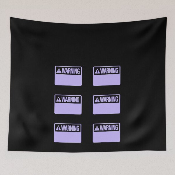 Item preview, Blank Violet Warning Hazard Sign Value Pack designed and sold by everything4eva.