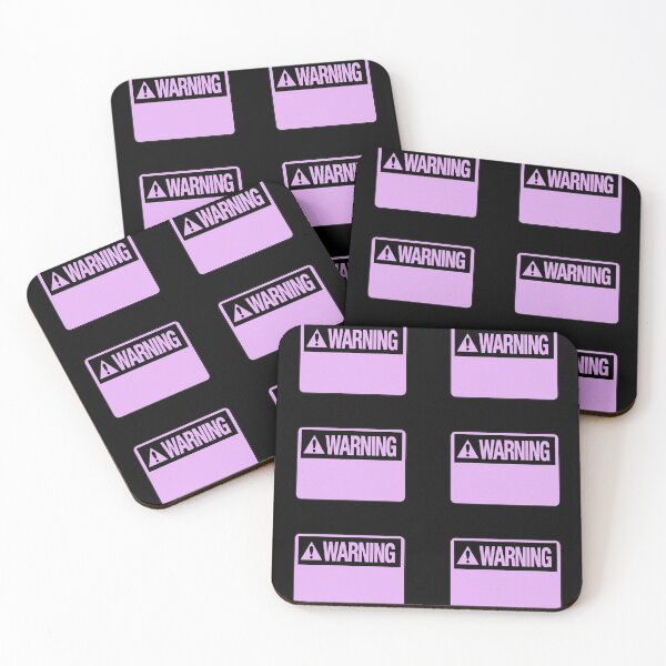 Item preview, Blank Purple Warning Hazard Sign Value Pack designed and sold by everything4eva.