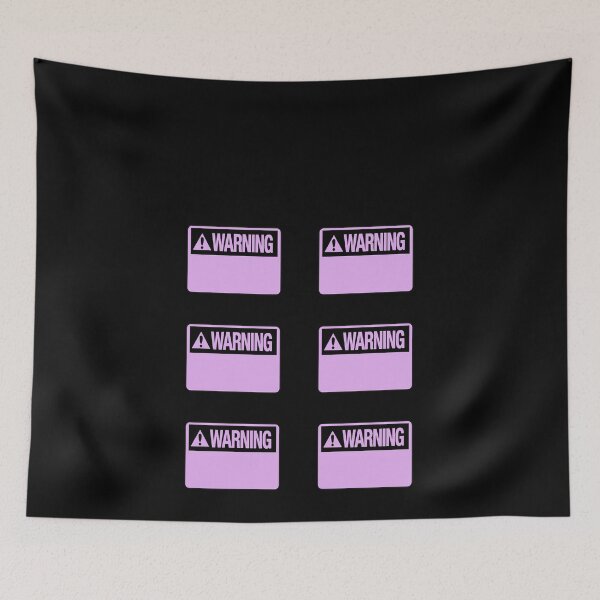 Item preview, Blank Purple Warning Hazard Sign Value Pack designed and sold by everything4eva.