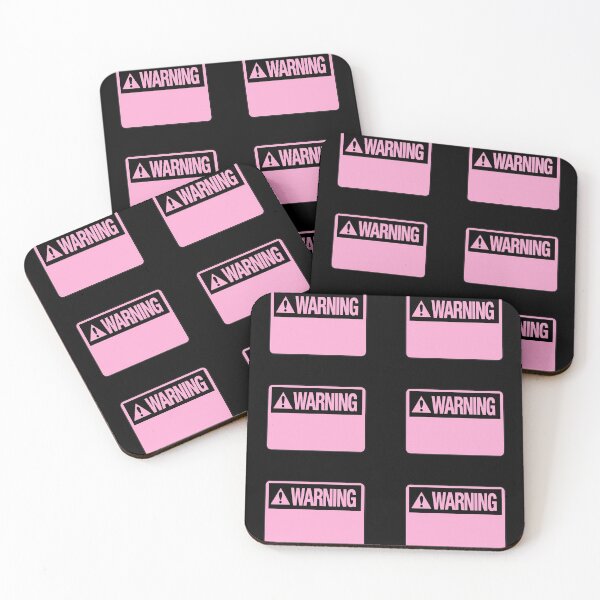Item preview, Blank Pink Warning Hazard Sign Value Pack designed and sold by everything4eva.
