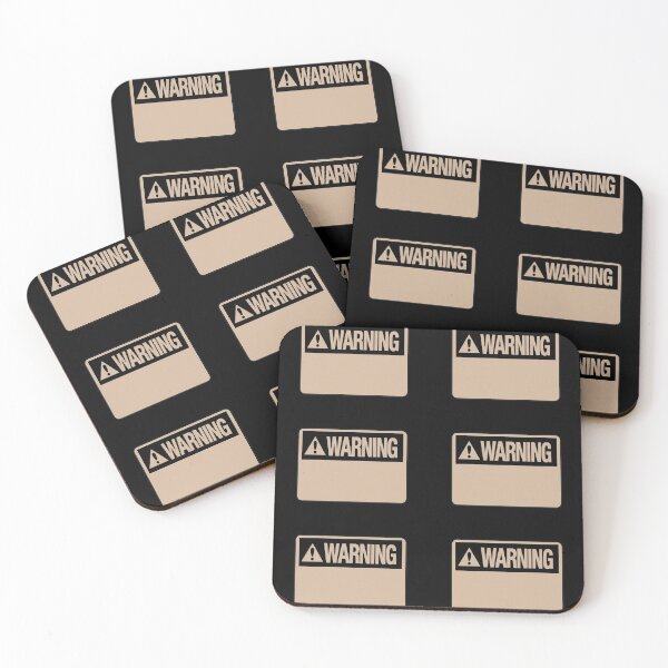 Item preview, Blank Brown Warning Hazard Sign Value Pack designed and sold by everything4eva.