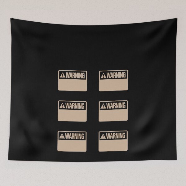 Item preview, Blank Brown Warning Hazard Sign Value Pack designed and sold by everything4eva.