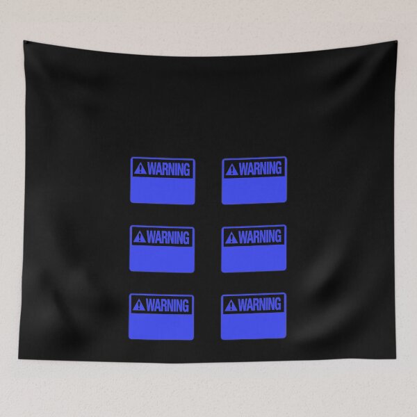 Item preview, Blank Blue Warning Hazard Sign Value Pack designed and sold by everything4eva.