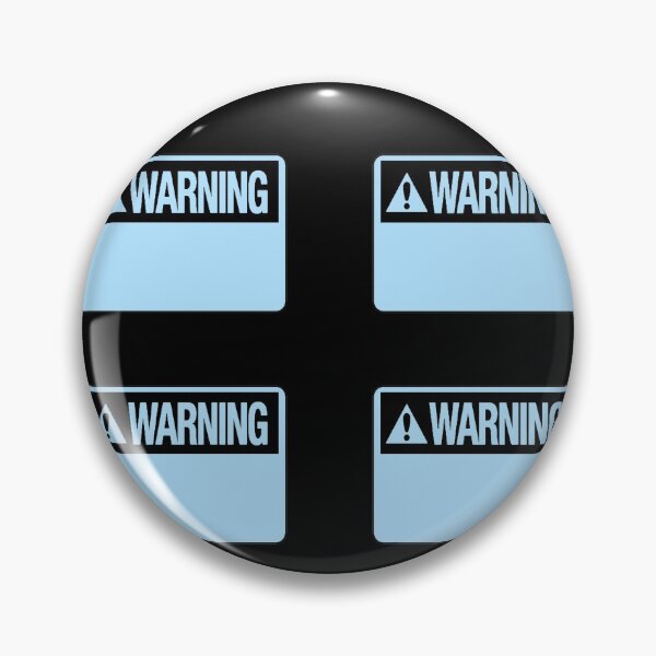 Item preview, Blank Pastel Blue Warning Hazard Sign Value Pack designed and sold by everything4eva.