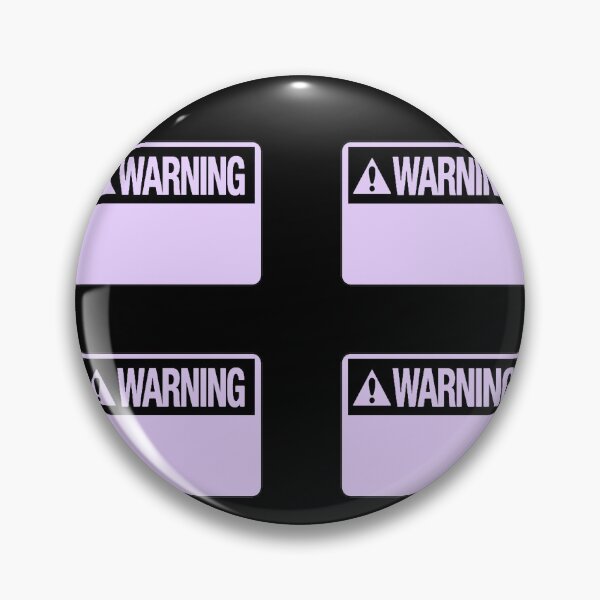 Item preview, Blank Pastel Purple Warning Hazard Sign Value Pack designed and sold by everything4eva.