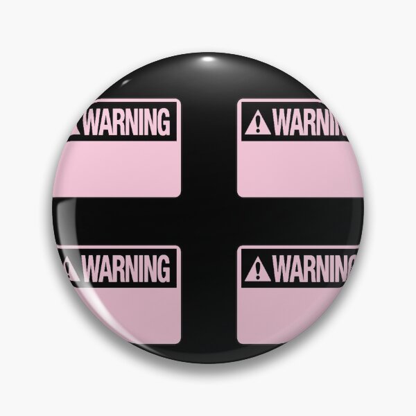 Item preview, Blank Pastel Pink Warning Hazard Sign Value Pack designed and sold by everything4eva.