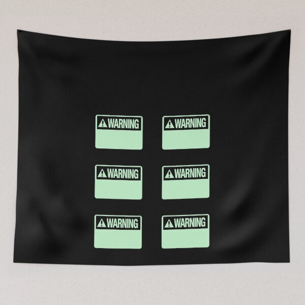 Item preview, Blank Pastel Green Warning Hazard Sign Value Pack designed and sold by everything4eva.