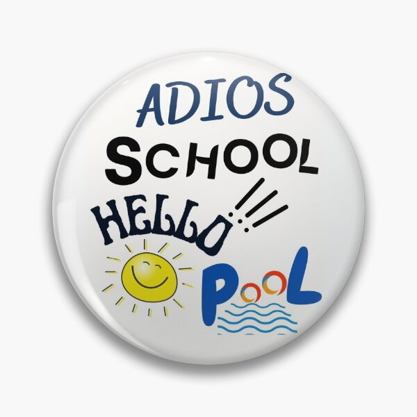 Item preview, Adios school hello pool sticker designed and sold by Preetydesign.