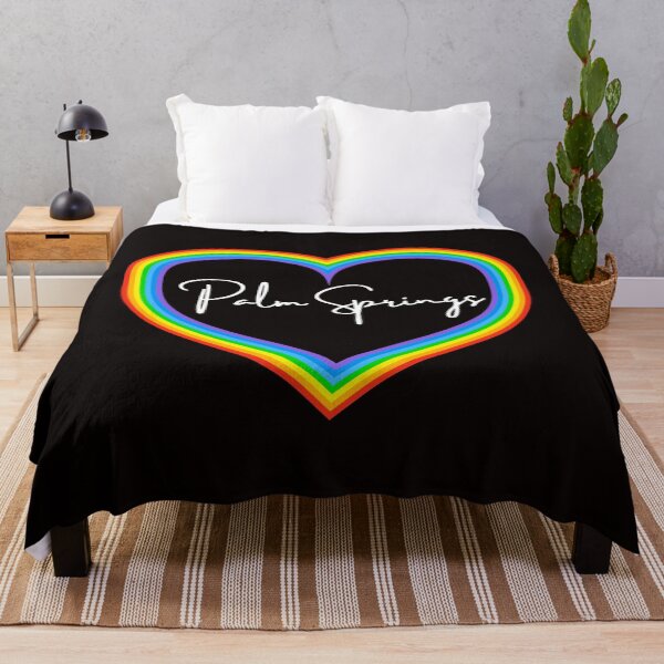 Item preview, Rainbow Heart Palm Springs designed and sold by SloganExpress.