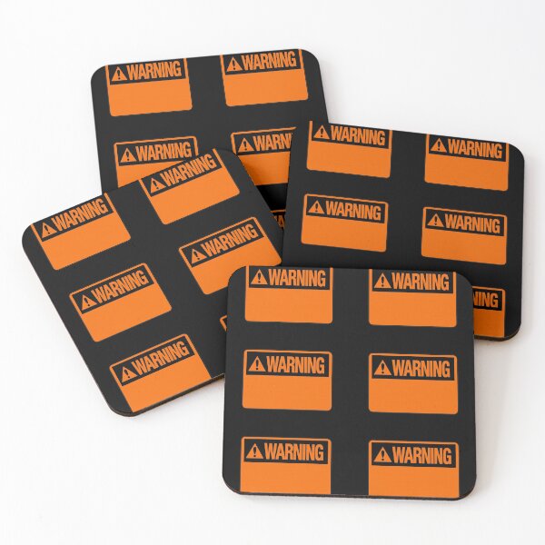 Item preview, Blank Orange Warning Hazard Sign Value Pack designed and sold by everything4eva.