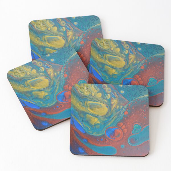 Item preview, Abstract Fluid art, acrylic pour designed and sold by Dreamscape Eclectic .