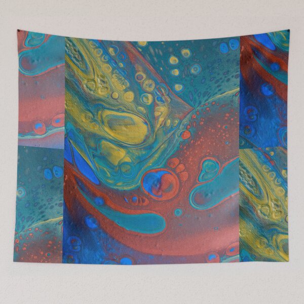 Item preview, Abstract Fluid art, acrylic pour designed and sold by Dreamscape Eclectic .