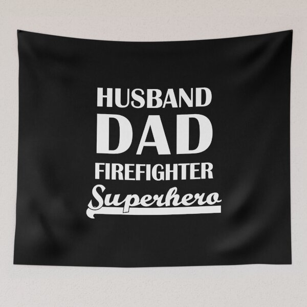 Item preview, Husband Dad Firefighter Superhero designed and sold by theshirtinator.