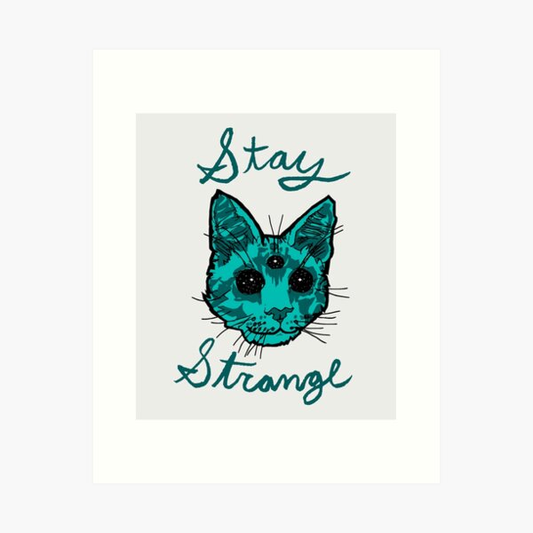 Item preview, stay strange designed and sold by HiddenStash.