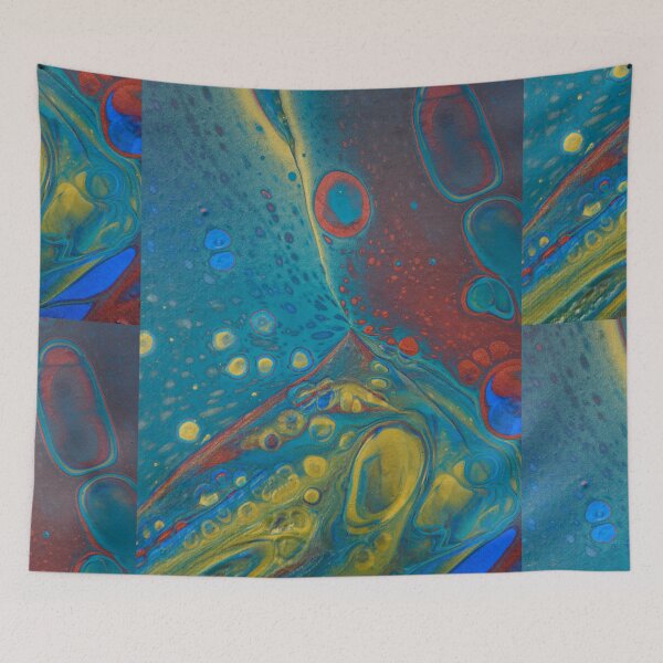 Item preview, Abstract Fluid art, acrylic pour designed and sold by Dreamscape Eclectic .
