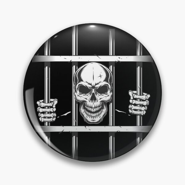 Item preview, Skull in Jail designed and sold by Blems.