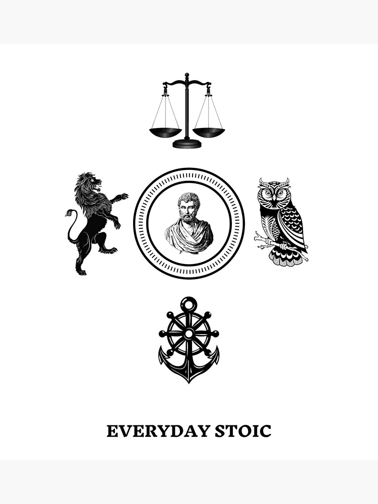 the-4-stoic-virtues-poster-for-sale-by-everydaystoic-redbubble