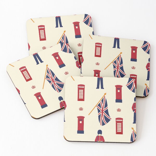 Item preview, London pattern. Royal guard, British flag, Telephone box, Mailbox designed and sold by BananiLettering.