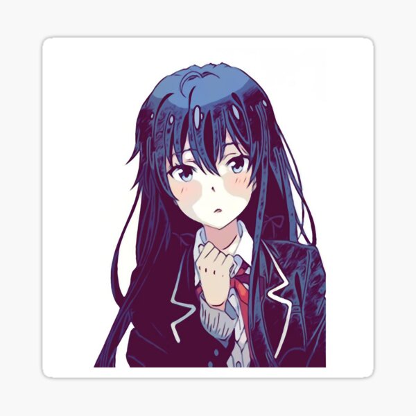 "oregairu (sketch) " Sticker for Sale by Yochem2001 | Redbubble
