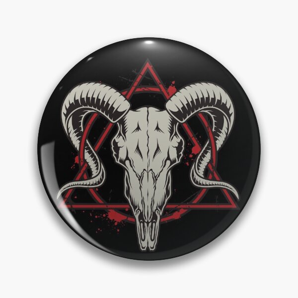 Item preview, Goat Head Skull designed and sold by Blems.