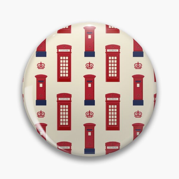 Item preview, London pattern. The telephone box the mailbox. designed and sold by BananiLettering.