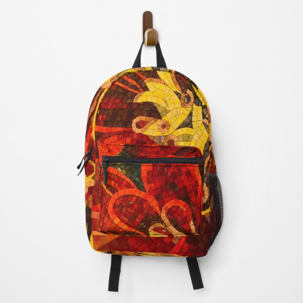 Item preview, Abstracted Floral - Mesmeric Mosaic in Bold Reds and Yellows designed and sold by Georgia Mizuleva.