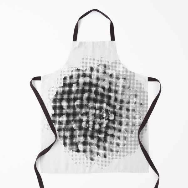 Item preview, Dotted Flower Vector Art 02 - Grayscale Printing Raster designed and sold by in-vectors.