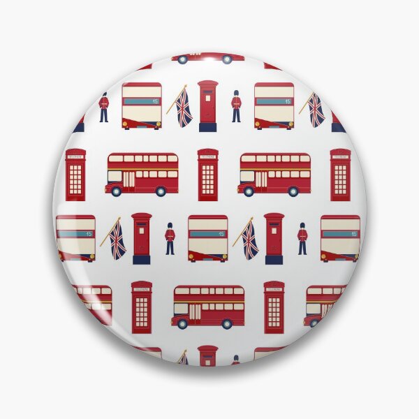 Item preview, London pattern. Royal guard, British flag, red bus designed and sold by BananiLettering.
