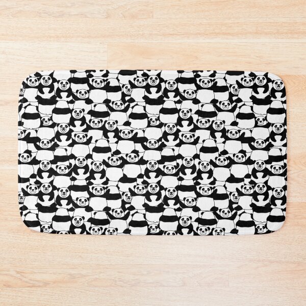 Item preview, Black and white funny cute pandas bears designed and sold by kostolom3000.