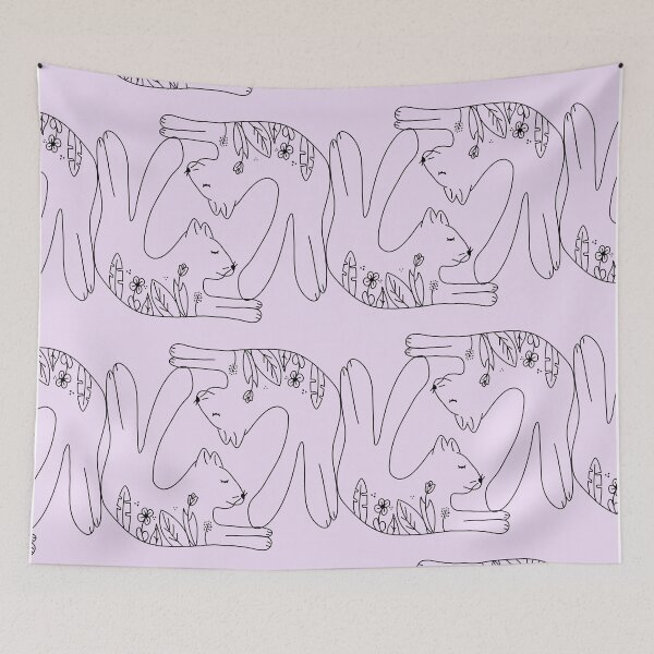 Item preview, Yoga cats pattern  designed and sold by Antiope33.