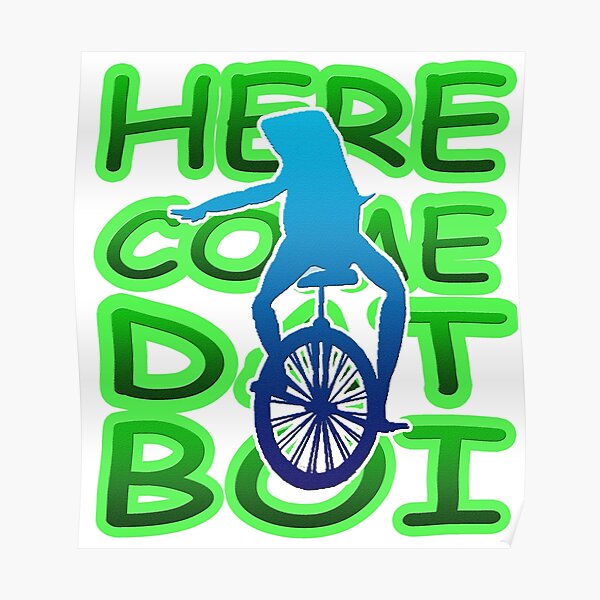 Dat Boi Memes Posters Redbubble - here come dat boi kermit version bored roblox