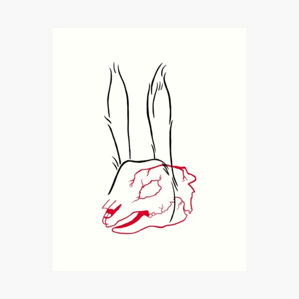 death inspires me like a dog inspires a rabbit Art Print