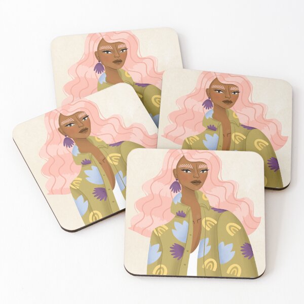 Item preview, Fashion girl with pink hair designed and sold by Roosheuvelman.