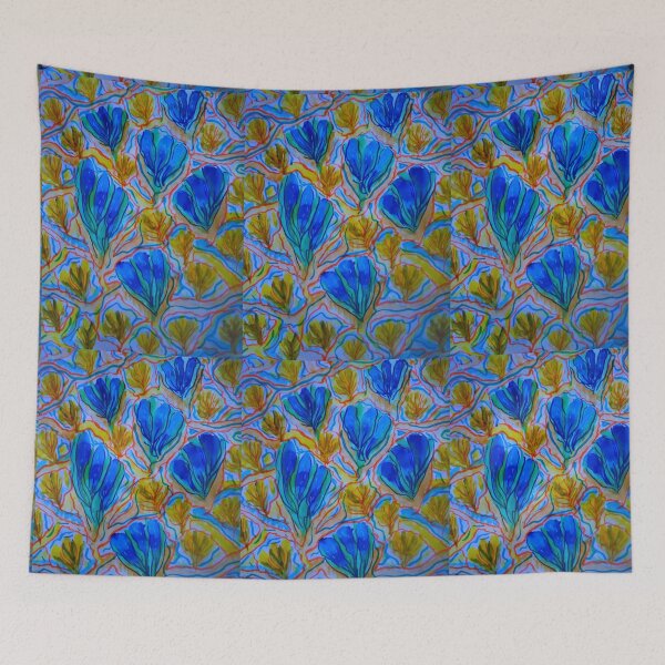 Item preview, Blue Floral Pattern designed and sold by Artcartstart.