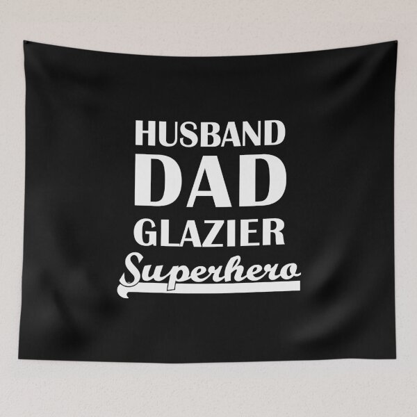 Item preview, Husband Dad Glazier Superhero designed and sold by theshirtinator.