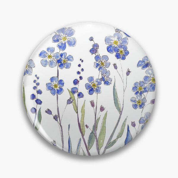 Item preview, Blue Forget Me Not Blooms designed and sold by JRoseDesign.