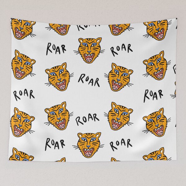 Item preview, Tiger roar illustration print designed and sold by valdegilde.
