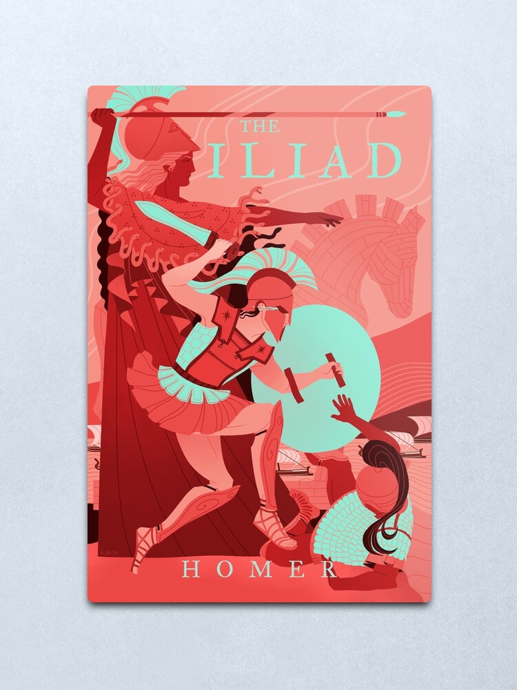Alternate view of The Iliad Metal Print