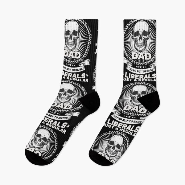 Item preview, Just Regular Dad Trying Not To Raise Liberals - Gift for Daddy, Father's Day, Republican, And Birthday designed and sold by ALITOPRINCE.