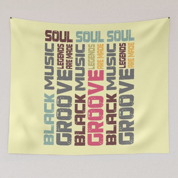 Item preview, retro colorful soul, black music designer motif designed and sold by vibeno1.